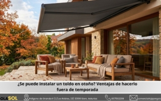 Instalar un toldo en otoño: ventajas y mejor época